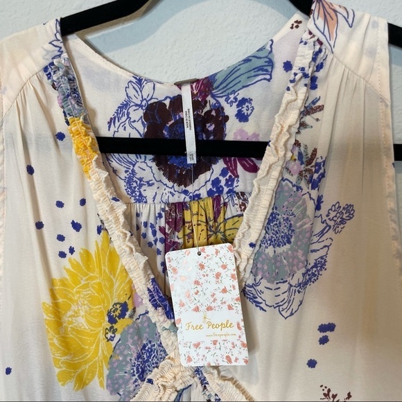 NWT Free People Purple Haze Printed Tunic XS - Picture 6 of 9